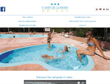 Tablet Screenshot of campingdulac.fr